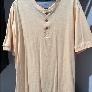 Weatherproof Men's Beige Henley Shirt